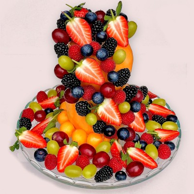 Berry Fruit Falls Platter 