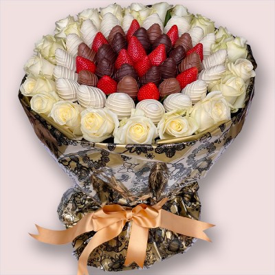 NEW! Diamond Chocolate Strawberries Bouquet