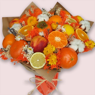 Sunrise Fruit Flowers Bouquet